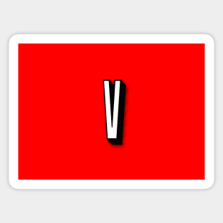 V and chill Sticker